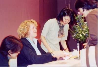 Torey at a book signing in Japan